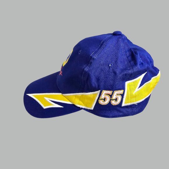 NASCAR Napa Racing #55 Michael Waltrip Toyota Baseball Cap Hat Navy Blue Yellow - Picture 3 of 8